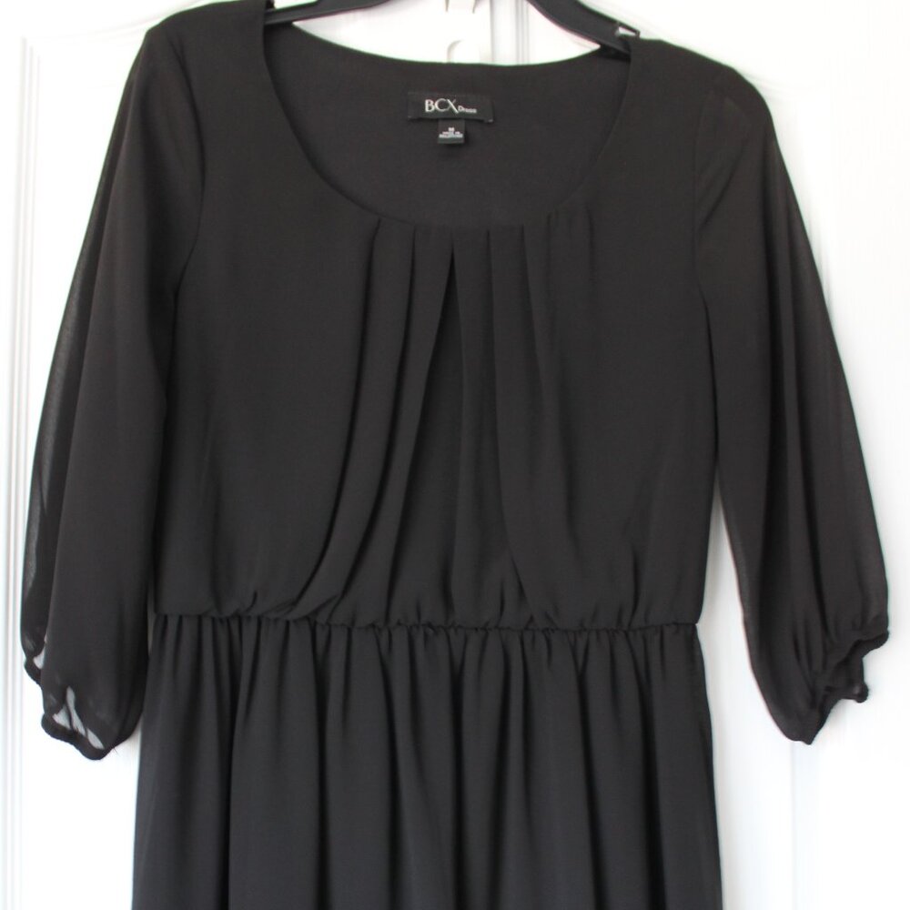 BCX Black Fit & Flare Dress - Spring Wedding Guest / Cocktail - Size M
